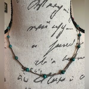 Women’s Silver and Turquoise Necklace